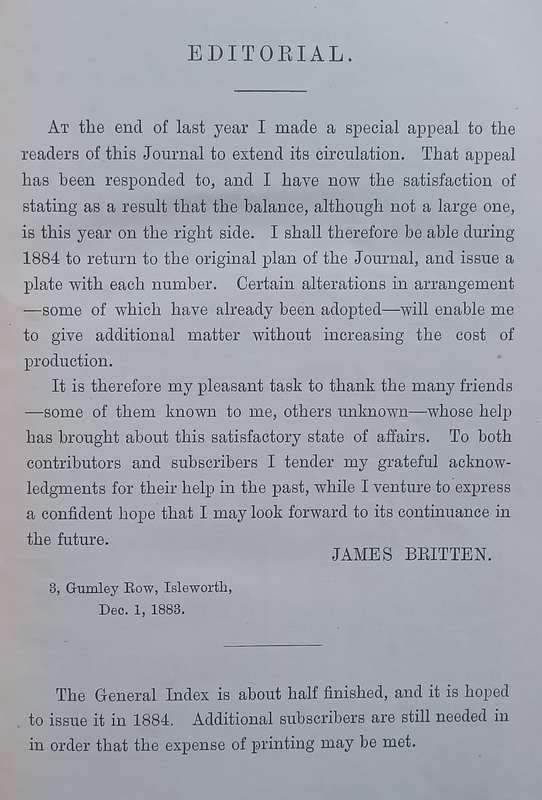 The Journal of Botany, British and Foreign (Vol. 21, Published 1883) | James Britten (Ed.)