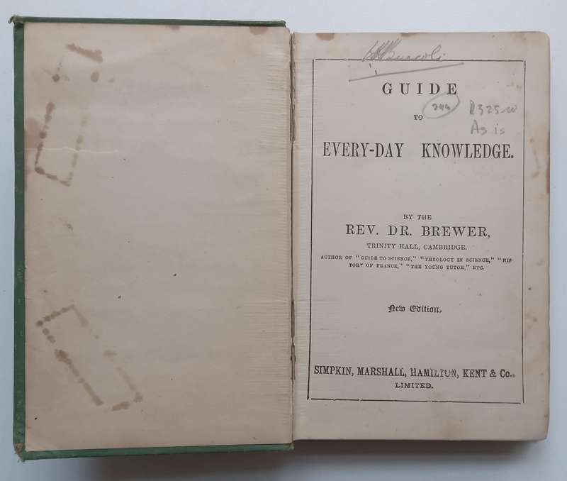 Guide to Every-Day Knowledge | Rev. Dr. Brewer