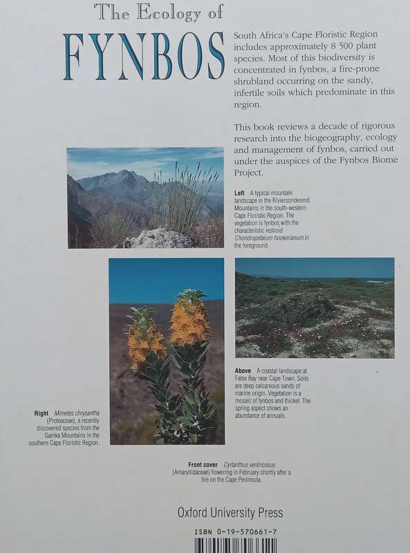 The Ecology of Fynbos: Nutrients, Fire and Diversity | Richard Cowling (Ed.)