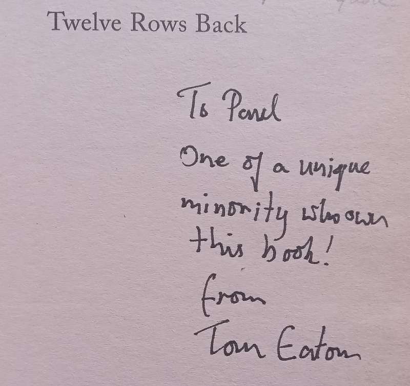 Twelve Rows Back (With Authors Humorous Inscription) | Tom Eaton