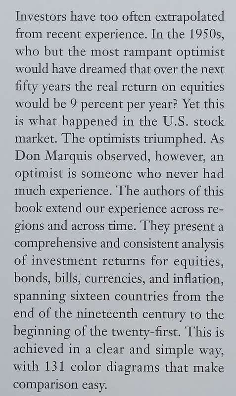 Triumph of the Optimists: 101 Years of Global Investment Returns | Elroy Dimson, et al.