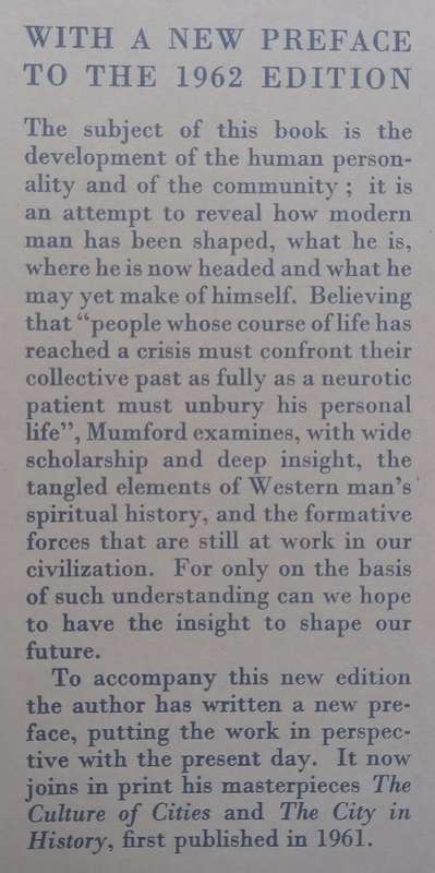 The Condition of Man | Lewis Mumford