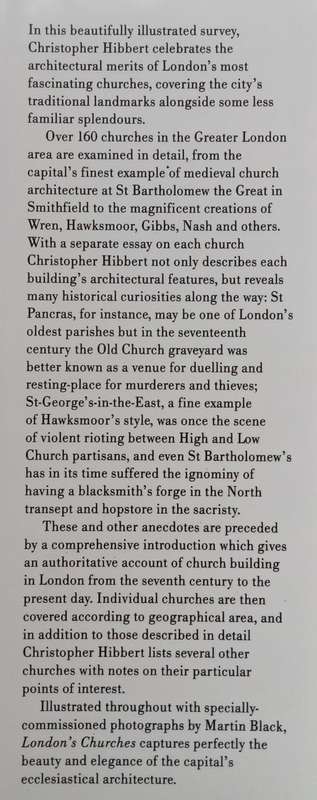 Londons Churches | Christopher Hibbert