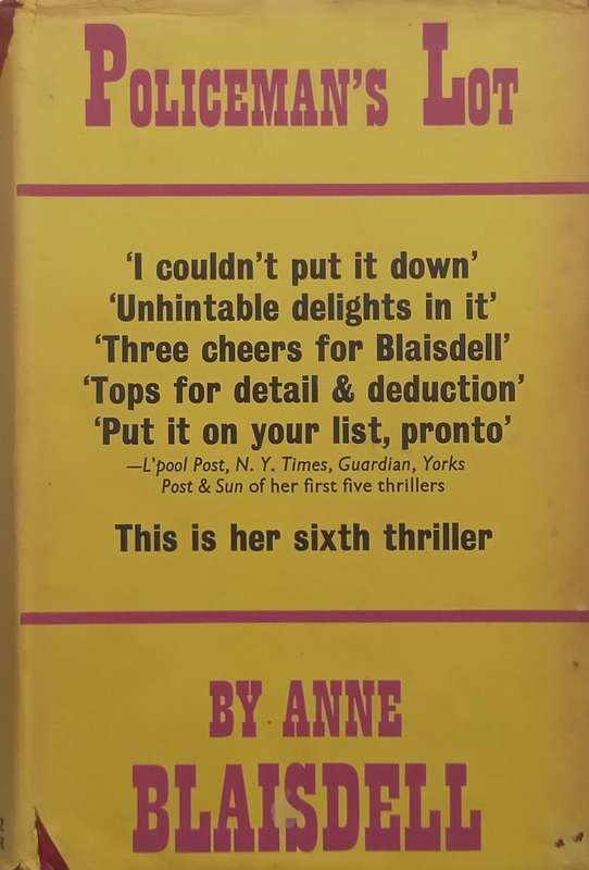 Policemans Lot (First Edition, 1969) | Anne Blaisdell