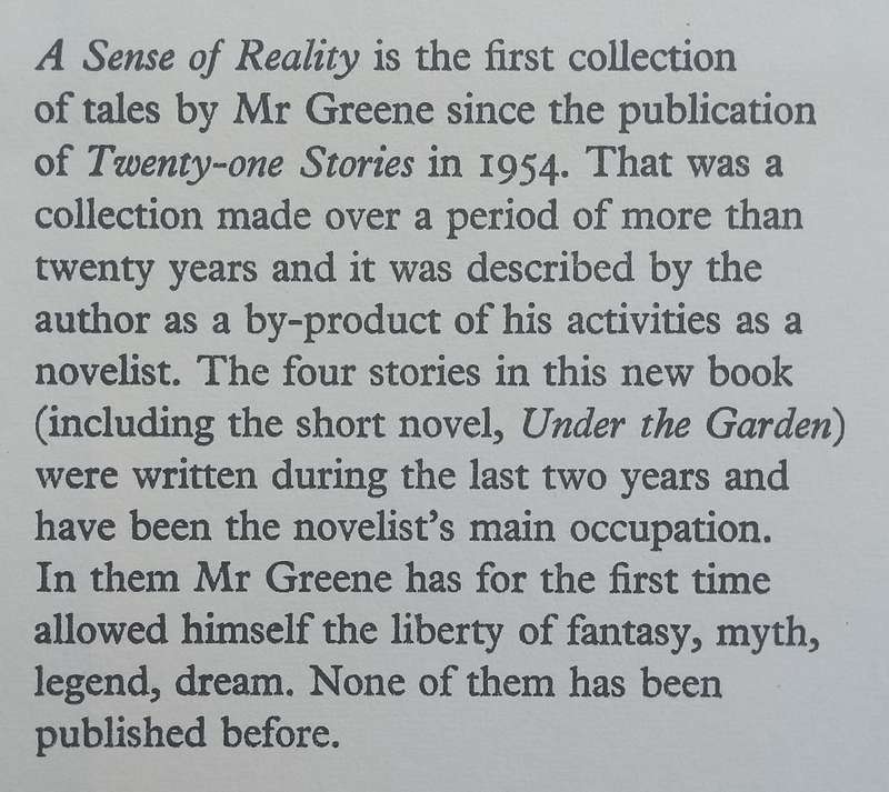 A Sense of Reality (First Edition, 1963) | Graham Greene