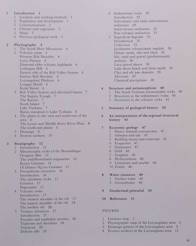 Geology of the Loiyangalani Area (Kenya Mines and Geological Department Report No. 107) | J. O. O...