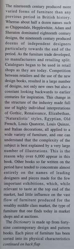 Pictorial Dictionary of British 19th Century Furniture Design