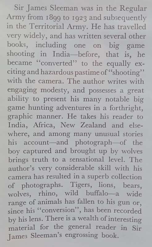 From Rifle to Camera: The Reformation of a Big Game Hunter | Colonel Sir James L. Sleeman