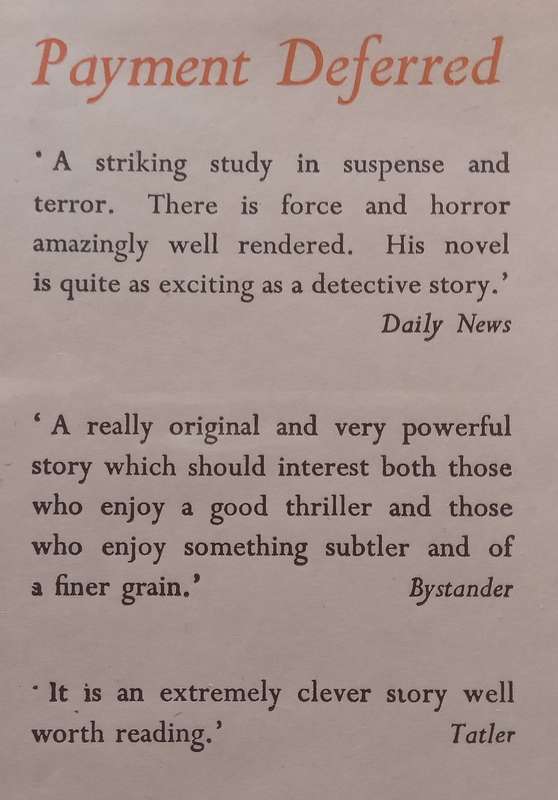 Payment Deferred (1946 Reprint) | C. S. Forrester