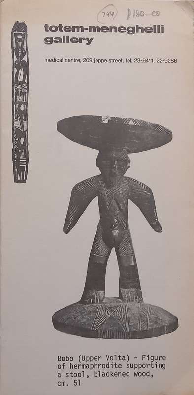 African Art Exhibition (Totem-Meneghelli Gallery Leaflet)