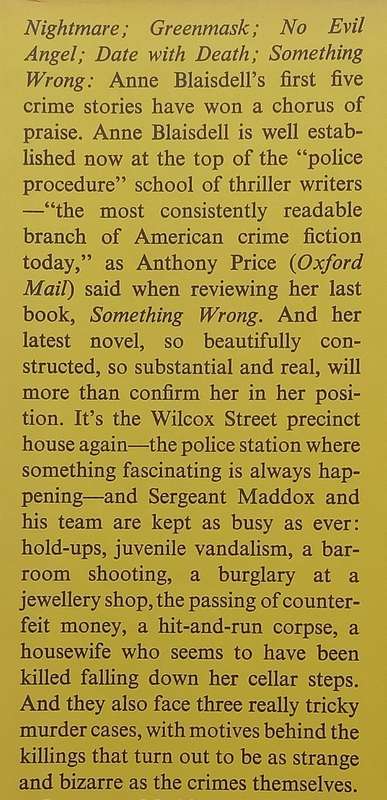 Policemans Lot (First Edition, 1969) | Anne Blaisdell
