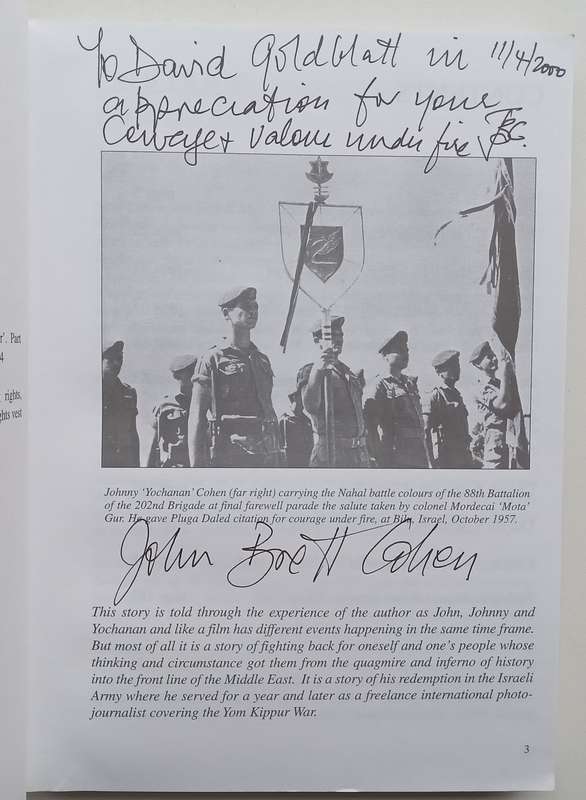 Johnny So Long at the Fair: Memoirs of a Standard Bearer (Inscribed by Author to David Goldblatt)...