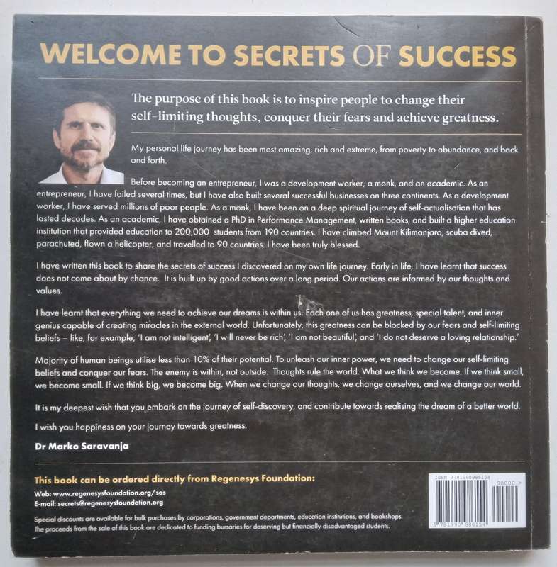 Secrets of Success (Inscribed by Author) | Marko Saravanja