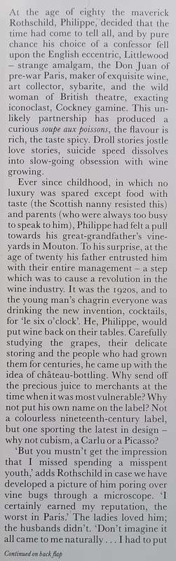 Milady Vine: The Autobiography of Philippe de Rothschild | Joan Littlewood