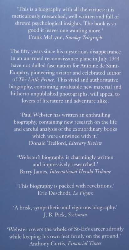 Antoine de Saint-Exupery: The Life and Death of the Little Prince | Paul Webster