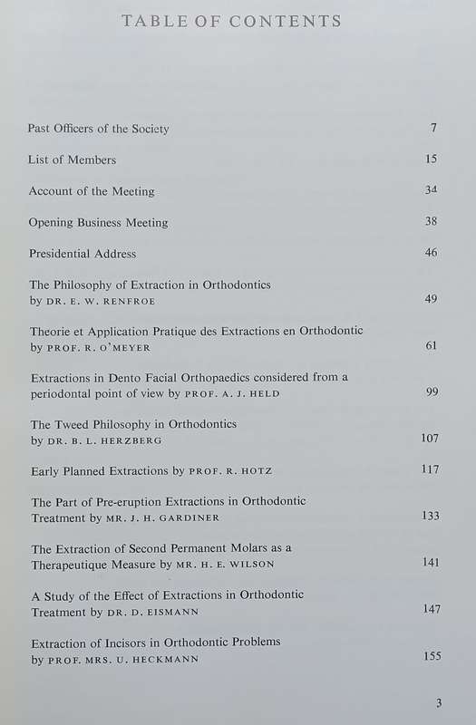 European Orthodontic Society Report of the 42nd Congress (1966) | Various Authors