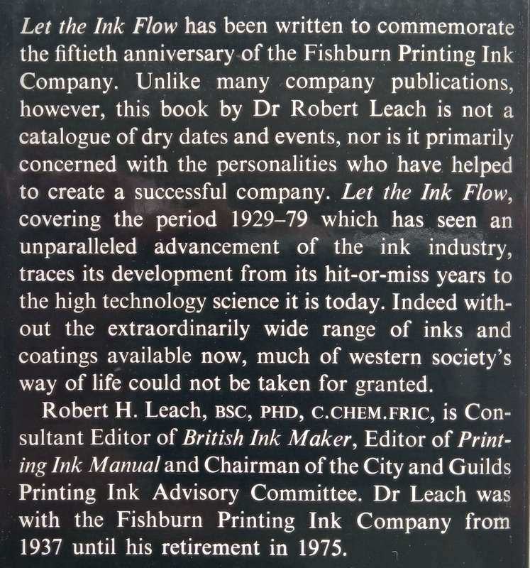 Let the Ink Flow: The History of the First Fifty Years of Fishburn Ink | Robert Leach