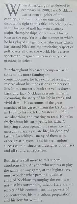 Jack Nicklaus: My Story, An Autobiography | Jack Nicklaus & Ken Bowden