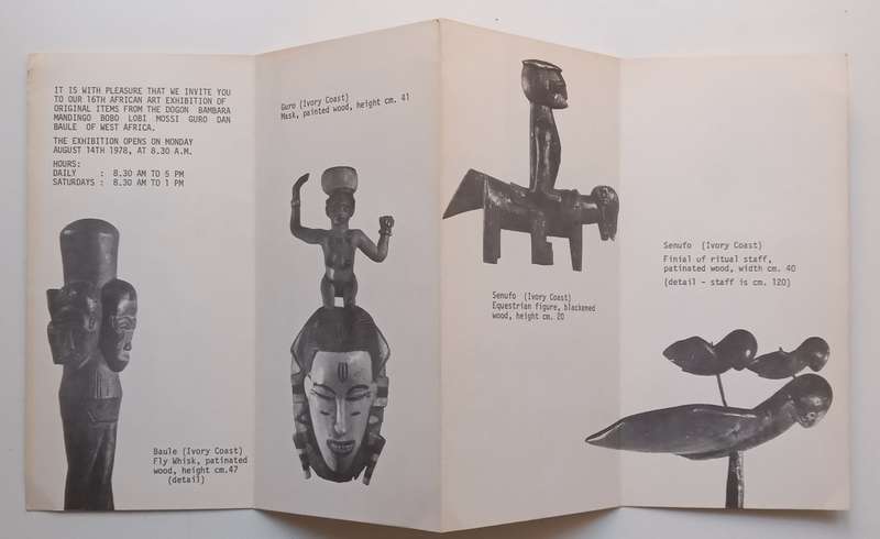 African Art Exhibition (Totem-Meneghelli Gallery Leaflet)