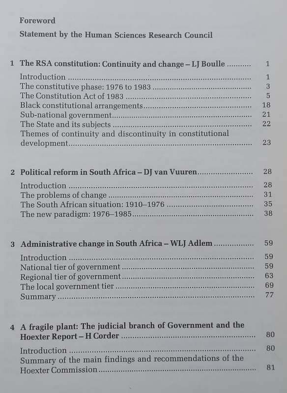 South Africa: A Plural Society in Transition | DJ van Vuuren, et al. (Eds.)