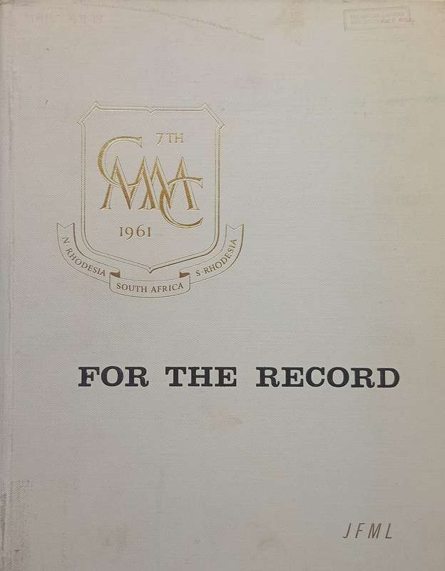 For the Record: A Retrospective Review of the 7th Commonwealth Mining and Metallurgical Congress ...