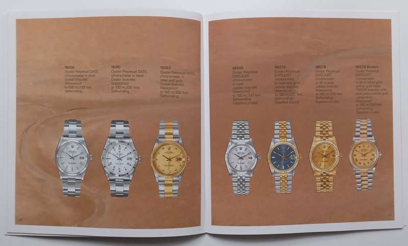 Rolex Oyster Catalogue 1986