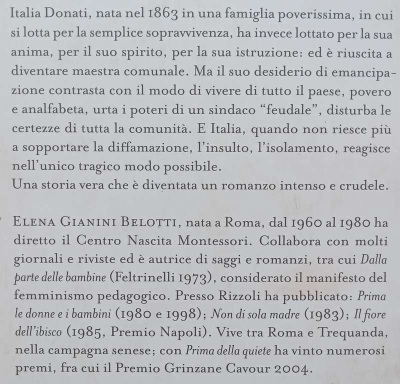Prima Della Quiete (Italian) | Elena Gianini Belotti