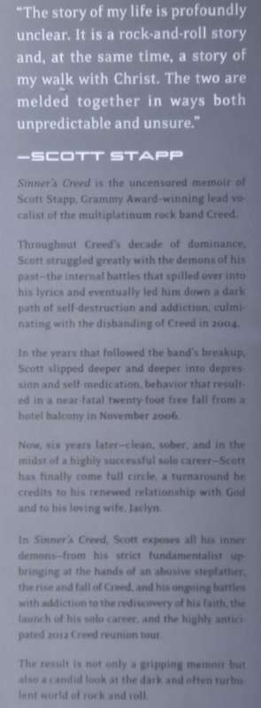 Sinners Creed: A Memoir | Scott Stapp & David Ritz