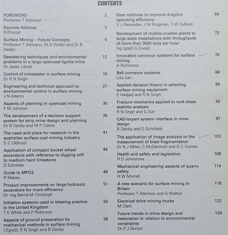 Surface Mining  Future Concepts: Proceedings of a Symposium, 1989 | Various Authors