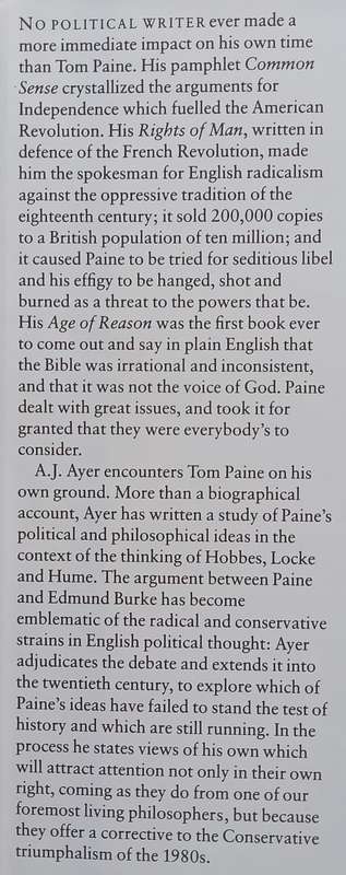 Thomas Paine | A. J. Ayer