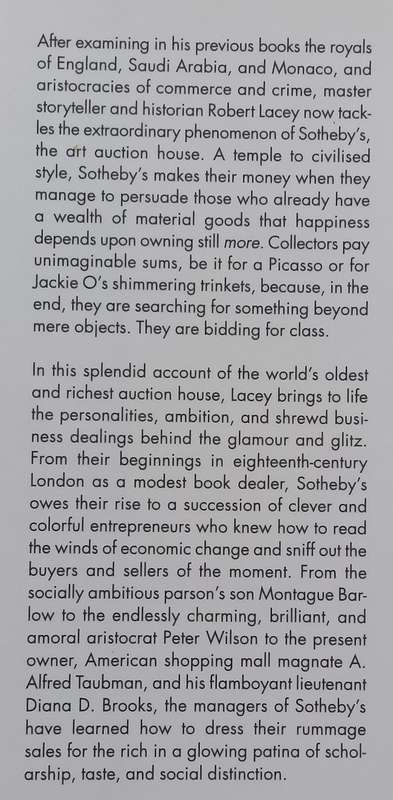 Southebys: Bidding for Class | Robert Lacey
