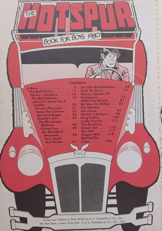 Hotspur Book for Boys 1980