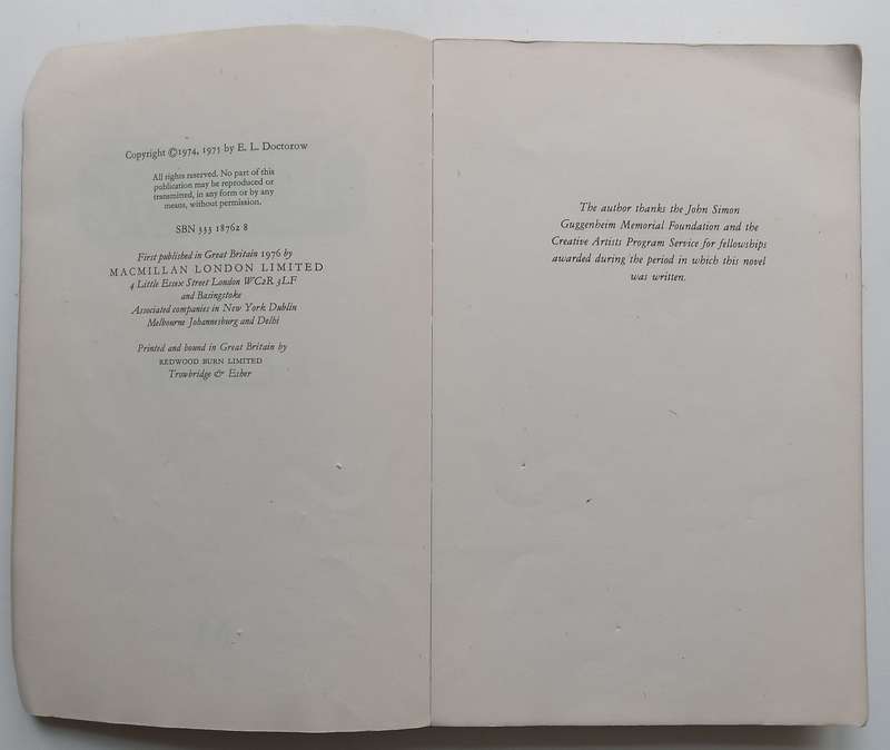 Ragtime (Proof Copy) | E. L. Doctorow