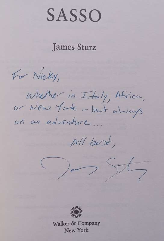 Sasso (Inscribed by Author) | James Sturz