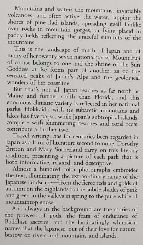 National Parks of Japan | Mary Sutherland & Dorothy Britton