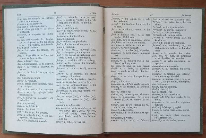 Pocket Dictionary: English-Tsonga, Tsonga-English | Rev. Ch.-W. Chatelain