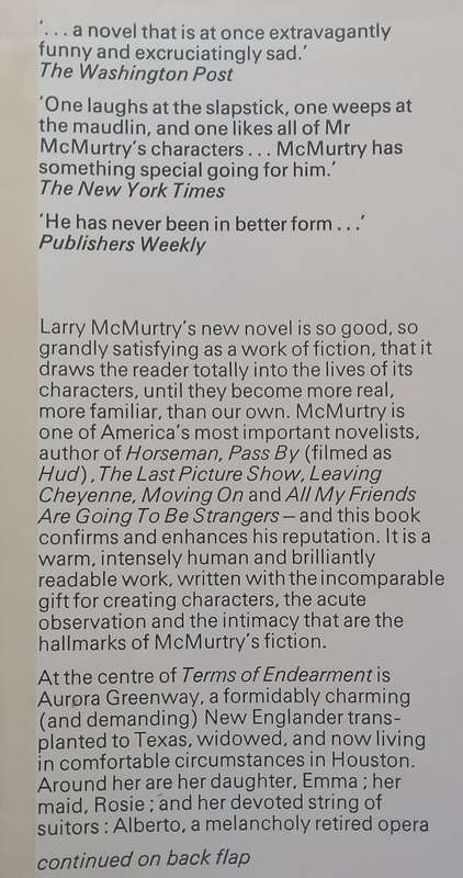 Terms of Endearment (First Edition, 1977) | Larry McMurtry
