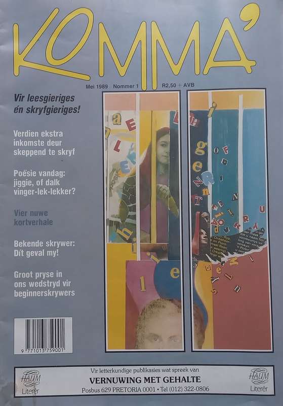 Komma (Issue No. 1, May 1989, Afrikaans)