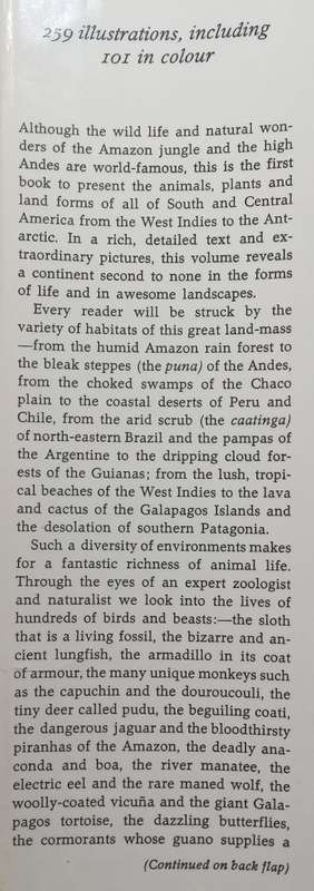 South America and Central America: A Natural History | Jean Dorst