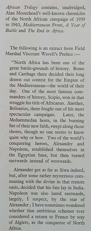 African Trilogy (Mediterranean Front, A Year of Battle, The End in Africa) | Alan Moorehead