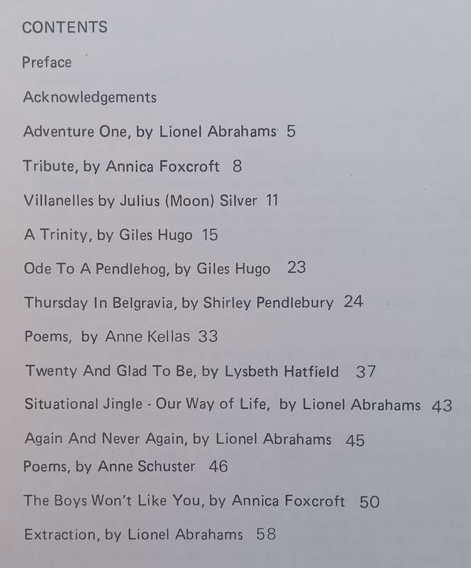 Circle of Eight: Poems and Stories by the Writers Anonymous Workshop, Johannesburg