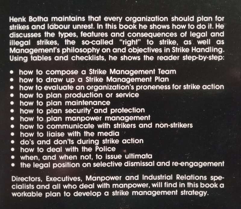 How to Manage Strikes Through Strategy: A Guide for South African Management | Henk Botha