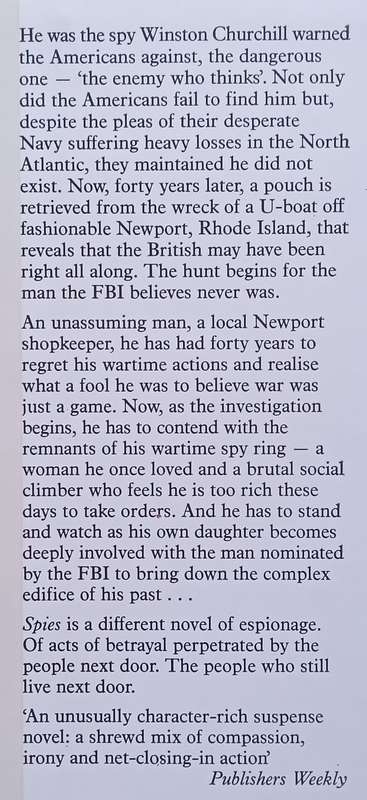 Spies (First UK Edition, 1985) | Richard Ben Sapir