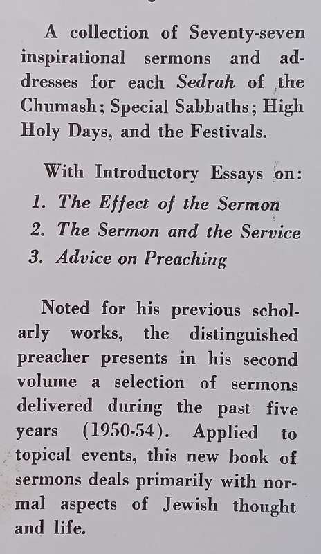 Sparks from the Anvil: Sermons for Sabbaths, Holydays, Festivals | Rabbi Louis I. Rabinowitz