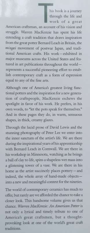 Warren MacKenzie: An American Potter | David Lewis