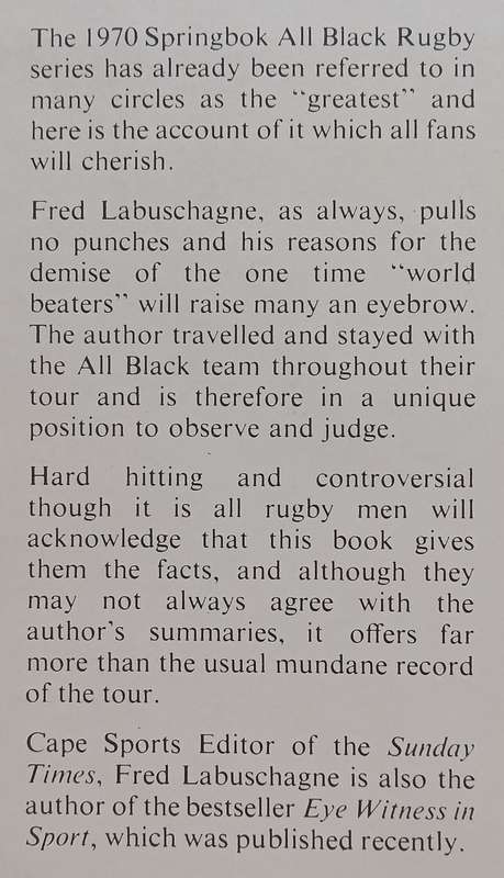 All Blacked-Out (Inscribed by Mannetjies Roux) | Fred Labuschagne
