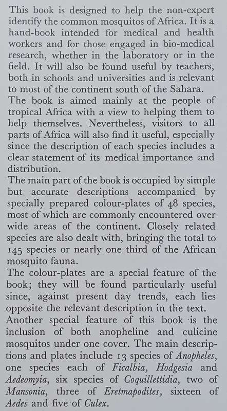 Common African Mosquitoes and their Medical Importance | J. D. Gillett