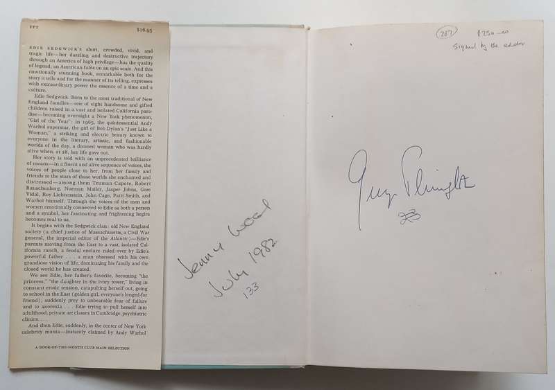 Edie: An American Biography (Signed by Author) | Jean Stein