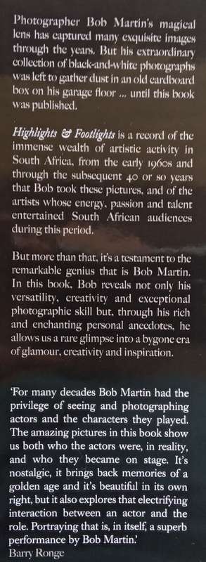 Highlights & Footlights: A Tribute to South African Stage and Screen (Signed by the photographer ...