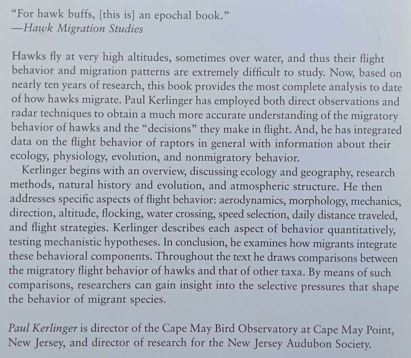 Flight Strategies of Migrating Hawks | Paul Kerlinger